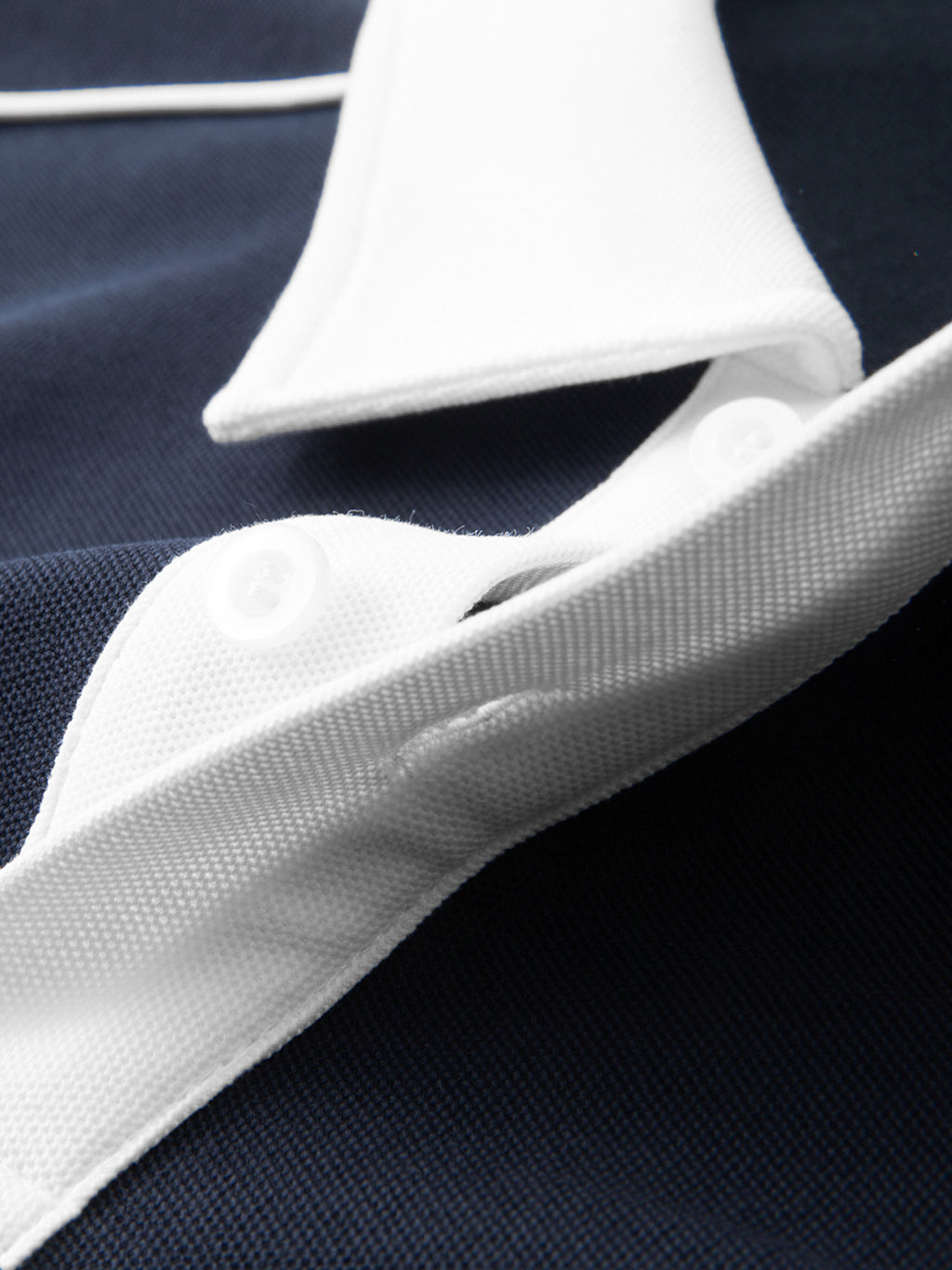 EIWContrast Collar Short-Sleeve Polo Shirt