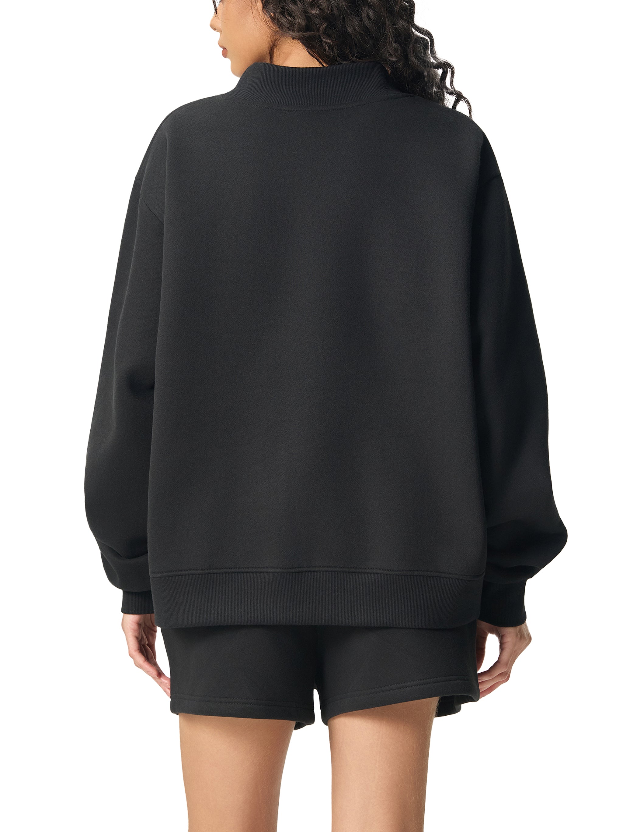 EIWMock Neck Crew Sweatshirt